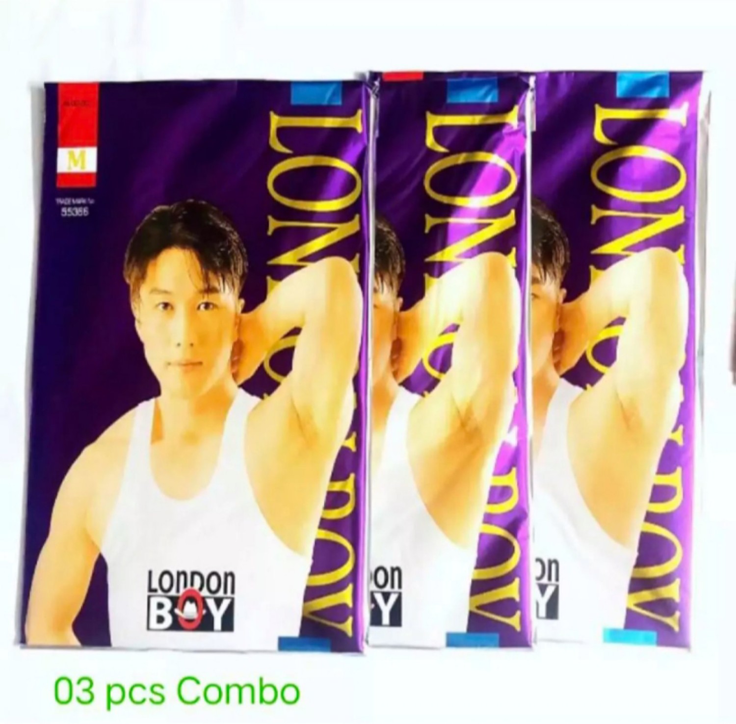 3 Pack London boy Standard quality cotton comfortable mens vest